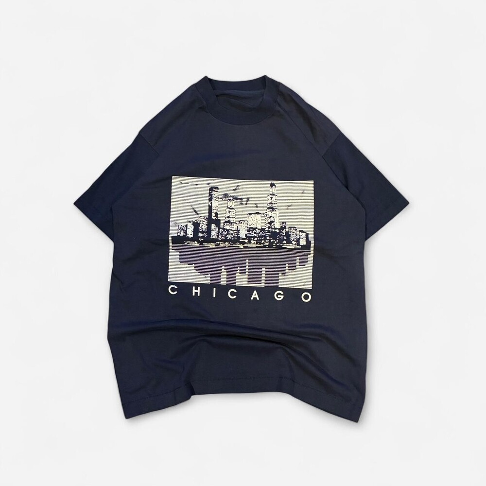 Men's Navy and Blue T-shirt